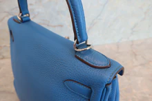 画像をギャラリービューアに読み込む, HERMES/エルメス ケリー28 トリヨンクレマンス ミコノス □O刻印 ショルダーバッグ 700070190