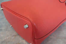 画像をギャラリービューアに読み込む, HERMES/エルメス ピコタンロックPM トリヨンクレマンス ルージュピヴォワンヌ C刻印 ハンドバッグ 800040060