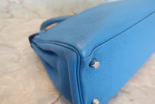 画像をギャラリービューアに読み込む, HERMES/エルメス ケリー28 トリヨンクレマンス ミコノス □O刻印 ショルダーバッグ 700070190