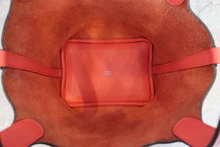 画像をギャラリービューアに読み込む, HERMES/エルメス ピコタンロックPM トリヨンクレマンス ルージュピヴォワンヌ C刻印 ハンドバッグ 800040060