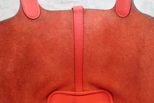 画像をギャラリービューアに読み込む, HERMES／エルメス ピコタンロックＰＭ トリヨンクレマンス ルージュピヴォワンヌ C刻印 ハンドバッグ 800040060
