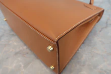 画像をギャラリービューアに読み込む, HERMES／エルメス ケリー28 ボックスカーフ ナチュラル 〇X刻印 ショルダーバッグ 800040044
