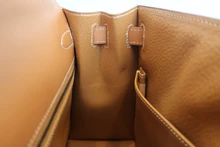 画像をギャラリービューアに読み込む, HERMES／エルメス ケリー28 ボックスカーフ ナチュラル 〇X刻印 ショルダーバッグ 800040044
