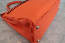画像をギャラリービューアに読み込む, HERMES/エルメス ケリー35 トリヨンクレマンス オレンジポピー T刻印 ショルダーバッグ 800040063