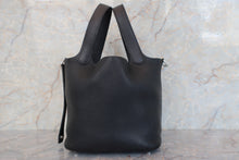 Load image into Gallery viewer, HERMES PICOTIN LOCK PM Clemence leather Black Hand bag 700010019
