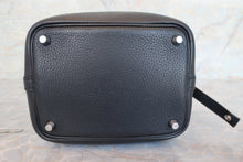 Load image into Gallery viewer, HERMES PICOTIN LOCK PM Clemence leather Black Hand bag 700010019
