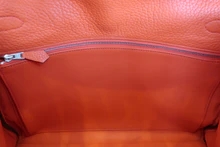 画像をギャラリービューアに読み込む, HERMES/エルメス ケリー35 トリヨンクレマンス オレンジポピー T刻印 ショルダーバッグ 800040063