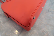 画像をギャラリービューアに読み込む, HERMES/エルメス ボリード27 ヴォーエプソン ルージュトマト X刻印 ショルダーバッグ 800040051