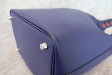 将图片加载到图库查看器，HERMES PICOTIN LOCK PM Tressage Epsom leather Blue encre/Brique/Black D刻印 Hand bag 700010088
