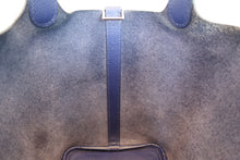 将图片加载到图库查看器，HERMES PICOTIN LOCK PM Tressage Epsom leather Blue encre/Brique/Black D刻印 Hand bag 700010088
