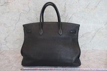 将图片加载到图库查看器，HERMES BIRKIN 40 Togo leather Black □M刻印 Hand bag 600120112
