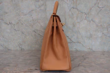 画像をギャラリービューアに読み込む, HERMES/エルメス ケリー32 クシュベル ナチュラル 〇X刻印 ショルダーバッグ 800040057