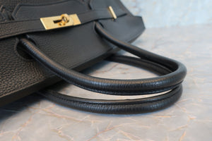 HERMES BIRKIN 40 Togo leather Black □M刻印 Hand bag 600120112