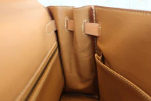 画像をギャラリービューアに読み込む, HERMES/エルメス ケリー32 クシュベル ナチュラル 〇X刻印 ショルダーバッグ 800040057