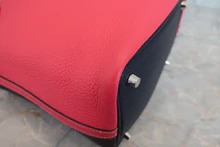 画像をギャラリービューアに読み込む, HERMES/エルメス ピコタンロックカザックPM トリヨンクレマンス ローズエクストリーム/ブルーニュイ D刻印 ハンドバッグ 800040067