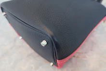 画像をギャラリービューアに読み込む, HERMES／エルメス ピコタンロックカザックPM トリヨンクレマンス ローズエクストリーム/ブルーニュイ D刻印 ハンドバッグ 800040067
