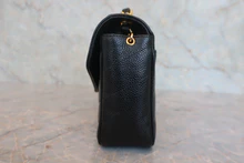画像をギャラリービューアに読み込む, CHANEL/シャネル Vステッチチェーンショルダーバッグ キャビアスキン ブラック/ゴールド金具 ショルダーバッグ 800010177