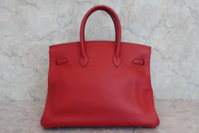 画像をギャラリービューアに読み込む, HERMES/エルメス バーキン35 トリヨンクレマンス ルージュヴィフ □B刻印 ハンドバッグ 800040053