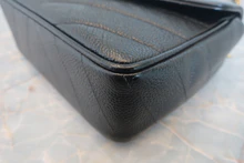 画像をギャラリービューアに読み込む, CHANEL/シャネル Vステッチチェーンショルダーバッグ キャビアスキン ブラック/ゴールド金具 ショルダーバッグ 800010177