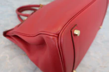 画像をギャラリービューアに読み込む, HERMES/エルメス バーキン35 トリヨンクレマンス ルージュヴィフ □B刻印 ハンドバッグ 800040053