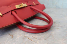 画像をギャラリービューアに読み込む, HERMES/エルメス バーキン35 トリヨンクレマンス ルージュヴィフ □B刻印 ハンドバッグ 800040053