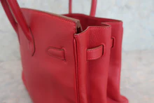 画像をギャラリービューアに読み込む, HERMES/エルメス バーキン35 トリヨンクレマンス ルージュヴィフ □B刻印 ハンドバッグ 800040053