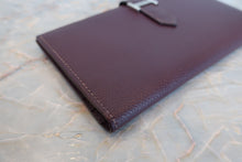 Load image into Gallery viewer, HERMES  Bearn Soufflet Epsom leather Raisin □I Engraving Wallet 600110171
