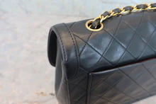 画像をギャラリービューアに読み込む, CHANEL/シャネル マトラッセチェーンショルダーバッグ ラムスキン ブラック/ゴールド金具 ショルダーバッグ 800040083
