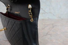 画像をギャラリービューアに読み込む, CHANEL/シャネル マトラッセチェーンショルダーバッグ ラムスキン ブラック/ゴールド金具 ショルダーバッグ 800040083
