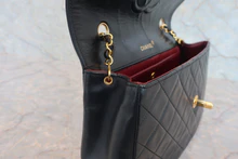 画像をギャラリービューアに読み込む, CHANEL/シャネル マトラッセチェーンショルダーバッグ ラムスキン ブラック/ゴールド金具 ショルダーバッグ 800040083