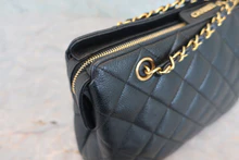 画像をギャラリービューアに読み込む, CHANEL/シャネル マトラッセチェーンショルダーバッグ キャビアスキン ブラック/ゴールド金具 ショルダーバッグ 800040089