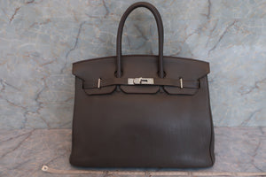 HERMES／エルメス バーキン35 トゴ エタン □O刻印 ハンドバッグ 600100035