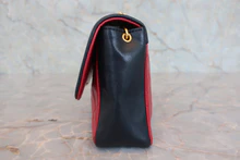 画像をギャラリービューアに読み込む, CHANEL/シャネル ミニマトラッセチェーンショルダーバッグ ラムスキン レッド/ネイビー/ゴールド金具 ショルダーバッグ 800040113
