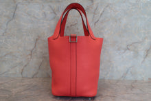 将图片加载到图库查看器，HERMES PICOTIN LOCK PM Clemence leather Rose jaipur Ｄ刻印 Hand bag  700010087
