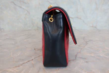 画像をギャラリービューアに読み込む, CHANEL/シャネル ミニマトラッセチェーンショルダーバッグ ラムスキン レッド/ネイビー/ゴールド金具 ショルダーバッグ 800040113
