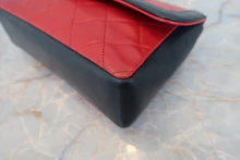 画像をギャラリービューアに読み込む, CHANEL/シャネル ミニマトラッセチェーンショルダーバッグ ラムスキン レッド/ネイビー/ゴールド金具 ショルダーバッグ 800040113