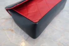 画像をギャラリービューアに読み込む, CHANEL/シャネル ミニマトラッセチェーンショルダーバッグ ラムスキン レッド/ネイビー/ゴールド金具 ショルダーバッグ 800040113