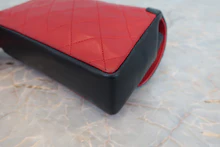 画像をギャラリービューアに読み込む, CHANEL/シャネル ミニマトラッセチェーンショルダーバッグ ラムスキン レッド/ネイビー/ゴールド金具 ショルダーバッグ 800040113
