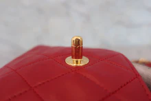 画像をギャラリービューアに読み込む, CHANEL/シャネル ミニマトラッセチェーンショルダーバッグ ラムスキン レッド/ネイビー/ゴールド金具 ショルダーバッグ 800040113