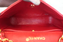 画像をギャラリービューアに読み込む, CHANEL/シャネル ミニマトラッセチェーンショルダーバッグ ラムスキン レッド/ネイビー/ゴールド金具 ショルダーバッグ 800040113