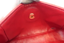 画像をギャラリービューアに読み込む, CHANEL/シャネル ミニマトラッセチェーンショルダーバッグ ラムスキン レッド/ネイビー/ゴールド金具 ショルダーバッグ 800040113
