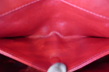 画像をギャラリービューアに読み込む, CHANEL/シャネル ミニマトラッセチェーンショルダーバッグ ラムスキン レッド/ネイビー/ゴールド金具 ショルダーバッグ 800040113
