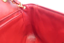 画像をギャラリービューアに読み込む, CHANEL/シャネル ミニマトラッセチェーンショルダーバッグ ラムスキン レッド/ネイビー/ゴールド金具 ショルダーバッグ 800040113
