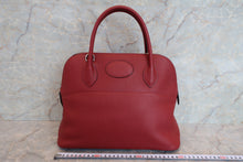 Load image into Gallery viewer, HERMES／BOLIDE 31 Clemence leather Rouge garance □I Engraving Shoulder bag 700010130
