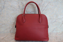 Load image into Gallery viewer, HERMES／BOLIDE 31 Clemence leather Rouge garance □I Engraving Shoulder bag 700010130
