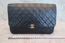 画像をギャラリービューアに読み込む, CHANEL/シャネル マトラッセチェーンショルダーバッグ ラムスキン ブラック/ゴールド金具 ショルダーバッグ 800040096
