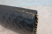 画像をギャラリービューアに読み込む, CHANEL/シャネル マトラッセチェーンショルダーバッグ ラムスキン ブラック/ゴールド金具 ショルダーバッグ 800040096