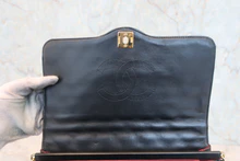 画像をギャラリービューアに読み込む, CHANEL/シャネル マトラッセチェーンショルダーバッグ ラムスキン ブラック/ゴールド金具 ショルダーバッグ 800040096
