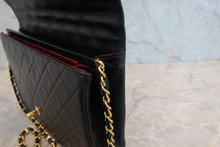 画像をギャラリービューアに読み込む, CHANEL/シャネル マトラッセチェーンショルダーバッグ ラムスキン ブラック/ゴールド金具 ショルダーバッグ 800040096

