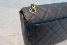 画像をギャラリービューアに読み込む, CHANEL/シャネル マトラッセチェーンショルダーバッグ キャビアスキン ブラック/ゴールド金具 ショルダーバッグ 800040086
